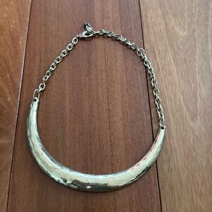 ‎Vintage Gold Tone Chain Bib Necklace